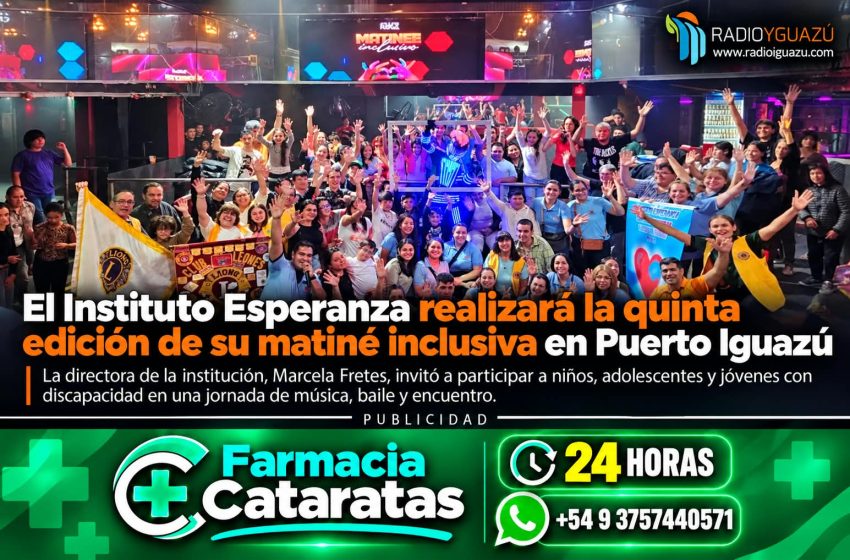 El Instituto Esperanza realizará la quinta edición de su matiné inclusiva en Puerto Iguazú