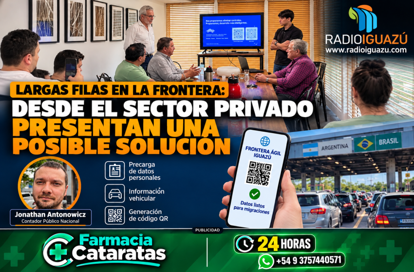  LARGAS FILAS EN LA FRONTERA: DESDE EL SECTOR PRIVADO PRESENTAN UNA POSIBLE SOLUCIÓN