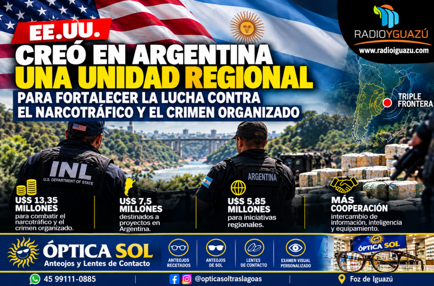  EE.UU. instala en Argentina una unidad regional contra el narcotráfico y el crimen organizado
