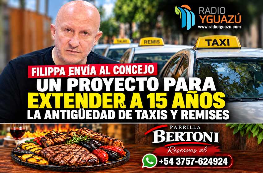  FILIPPA PROPONE TAXIS DE HASTA 15 AÑOS EN UNA CIUDAD CON UNA FLOTA QUE SUPERARÍA LOS 850 VEHÍCULOS