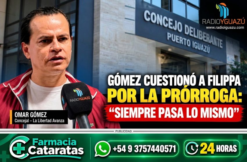  GÓMEZ CUESTIONÓ A FILIPPA POR LA PRÓRROGA: “SIEMPRE PASA LO MISMO”