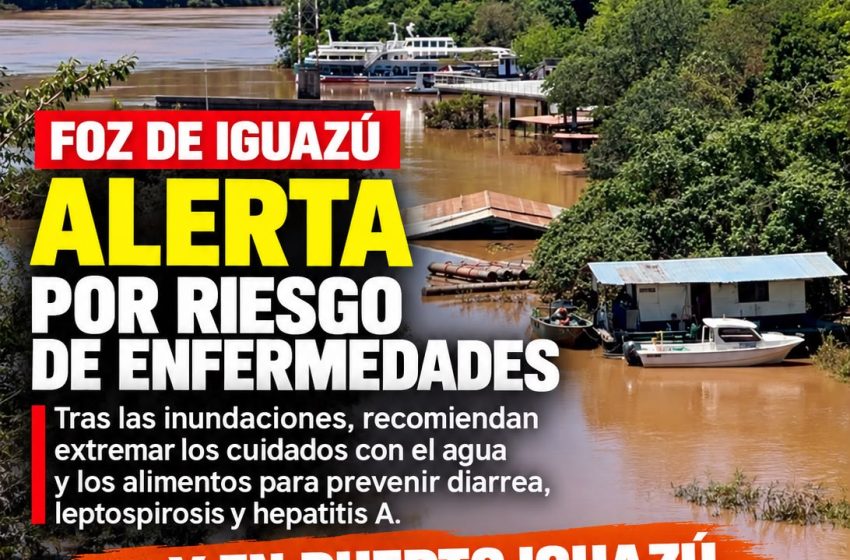  Foz de Iguazú alerta sobre enfermedades tras las inundaciones. Y por casa, ¿cómo andamos?