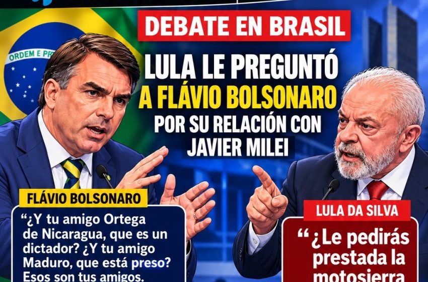  Brasil: Lula le preguntó a Flávio Bolsonaro si aplicaría el modelo económico de Javier Milei