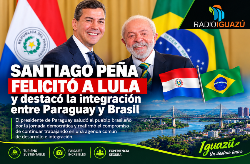  Santiago Peña felicitó a Lula por su reelección y destacó la integración entre Paraguay y Brasil