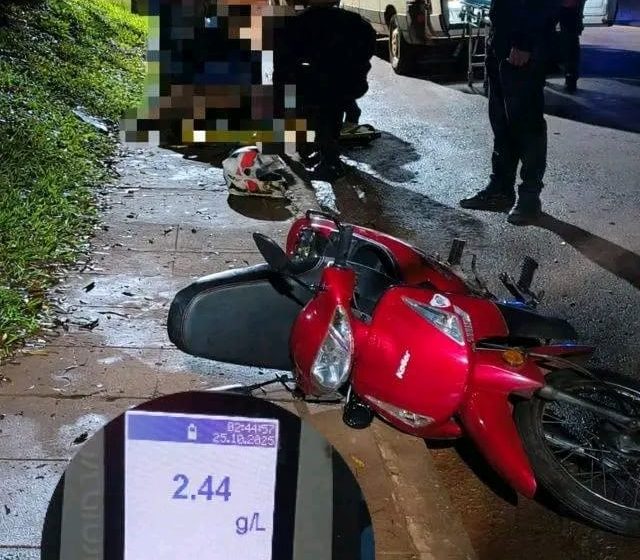  Wanda: motociclista con lesiones graves y alcoholemia positiva tras despiste