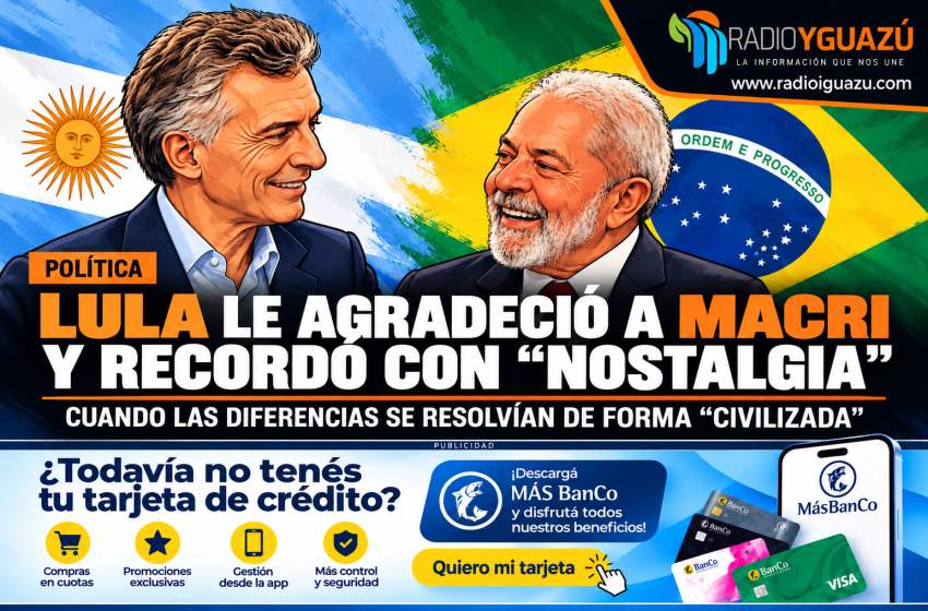  Lula agradeció a Macri y recordó con nostalgia cuando las diferencias entre Argentina y Brasil se resolvían de manera civilizada