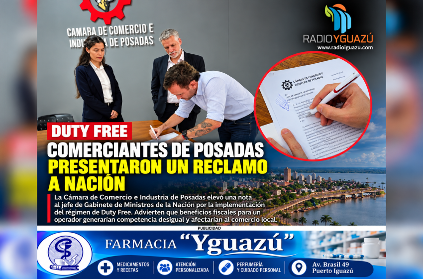  Comerciantes de Posadas rechazan privilegios fiscales para el Duty Free y reclaman igualdad de condiciones
