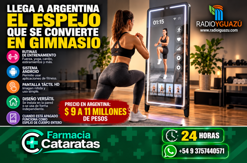  EL GIMNASIO DENTRO DE UN ESPEJO: LA NUEVA TECNOLOGÍA FITNESS QUE LLEGA A LA ARGENTINA