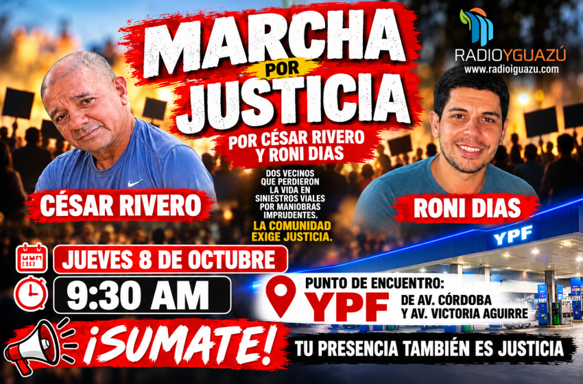  Convocan a una marcha para pedir justicia por César Rivero y Roni Dias
