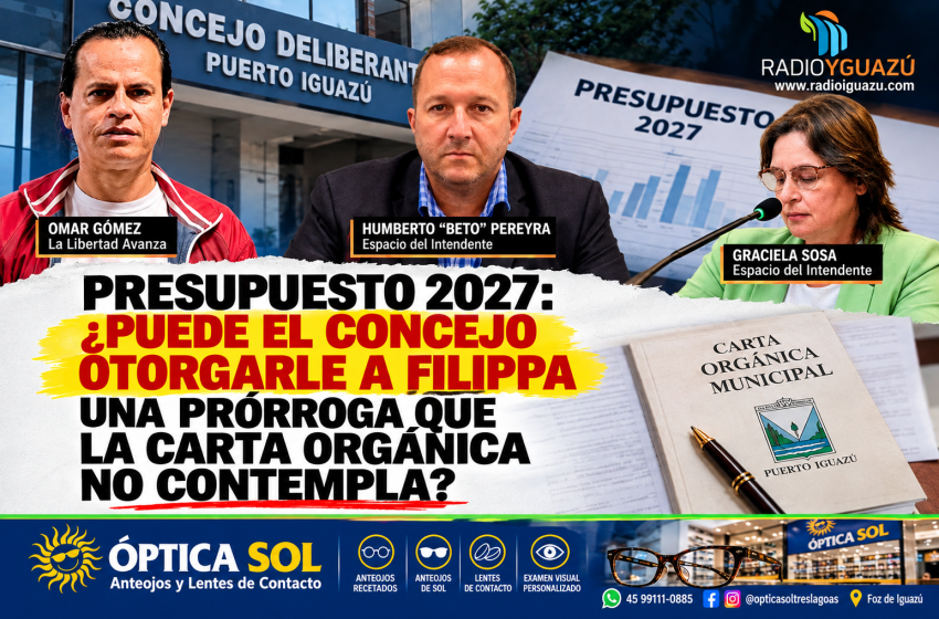  PRESUPUESTO 2027: ¿PUEDE EL CONCEJO OTORGARLE A FILIPPA UNA PRÓRROGA QUE LA CARTA ORGÁNICA NO CONTEMPLA?