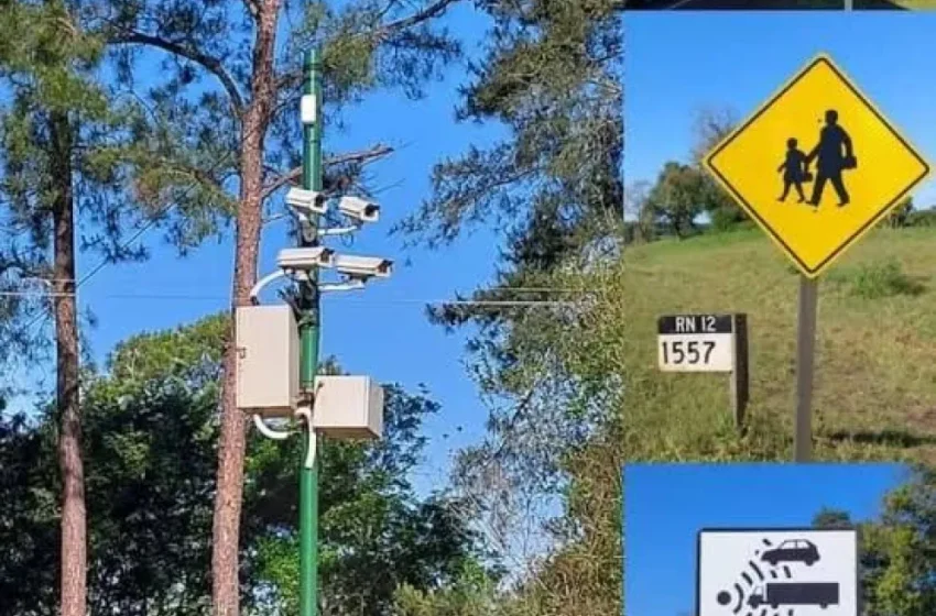  Colonia Victoria: ya funciona el radar inteligente sobre la Ruta Nacional 12