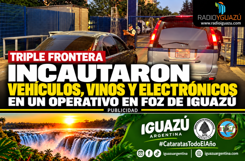  Operativo en la Triple Frontera: incautaron vehículos, vinos y productos electrónicos